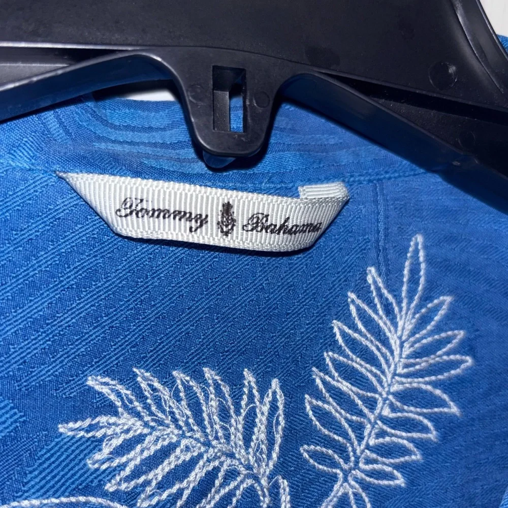BEAUTIFUL Tommy BAHAMA Silk Shirt Sleeve Shirt SZ L - Picture 5 of 7